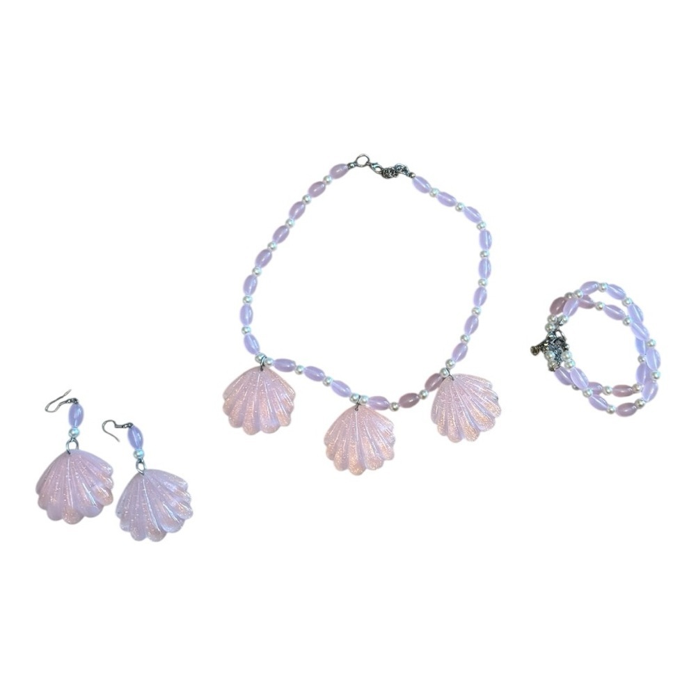 Light Pink Shell Jewelry Set